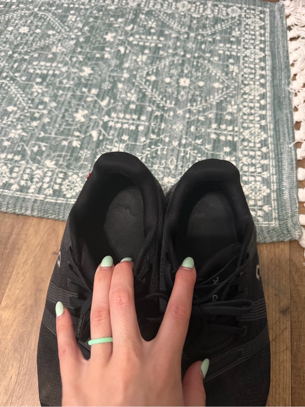 On Cloud Running Shoes Cloudgo Womens 8.5 Black - Picture 5 of 10